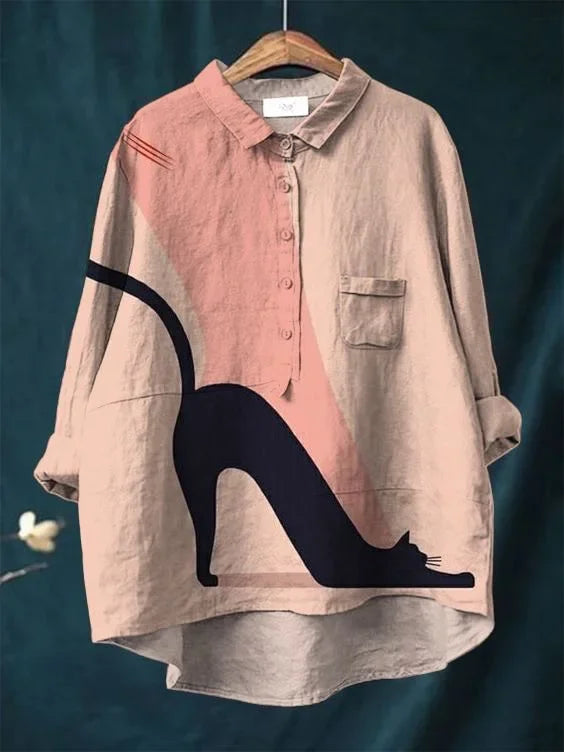 Uluru™ - Chemise Artistique Chat