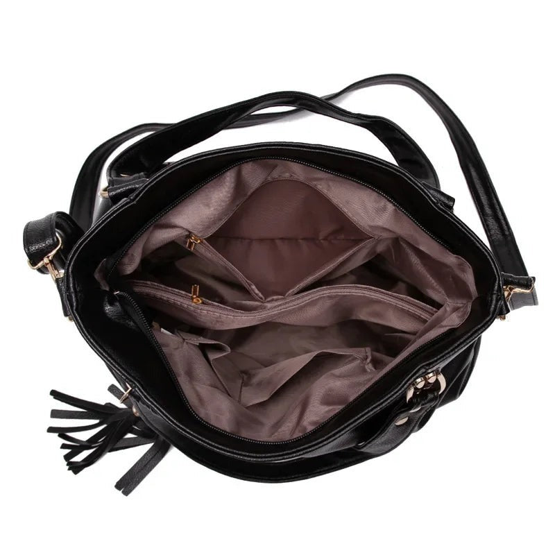 Sac fourre-tout rétro en cuir