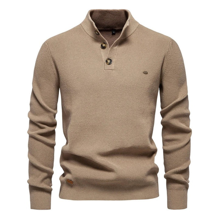 Pull homme à boutons