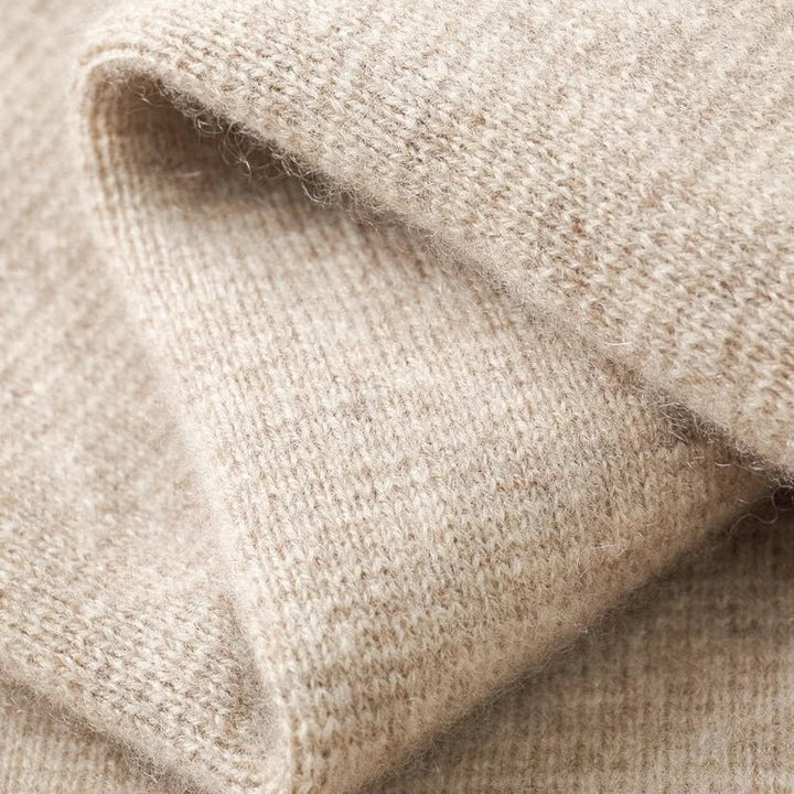 Sweat à capuche zippé en cachemire