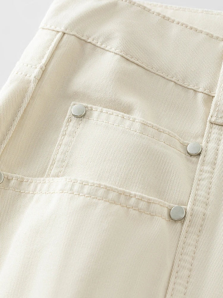 Jean large en denim de coton Isla