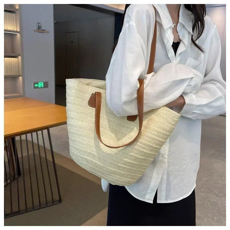 Annabelle sac de plage en paille