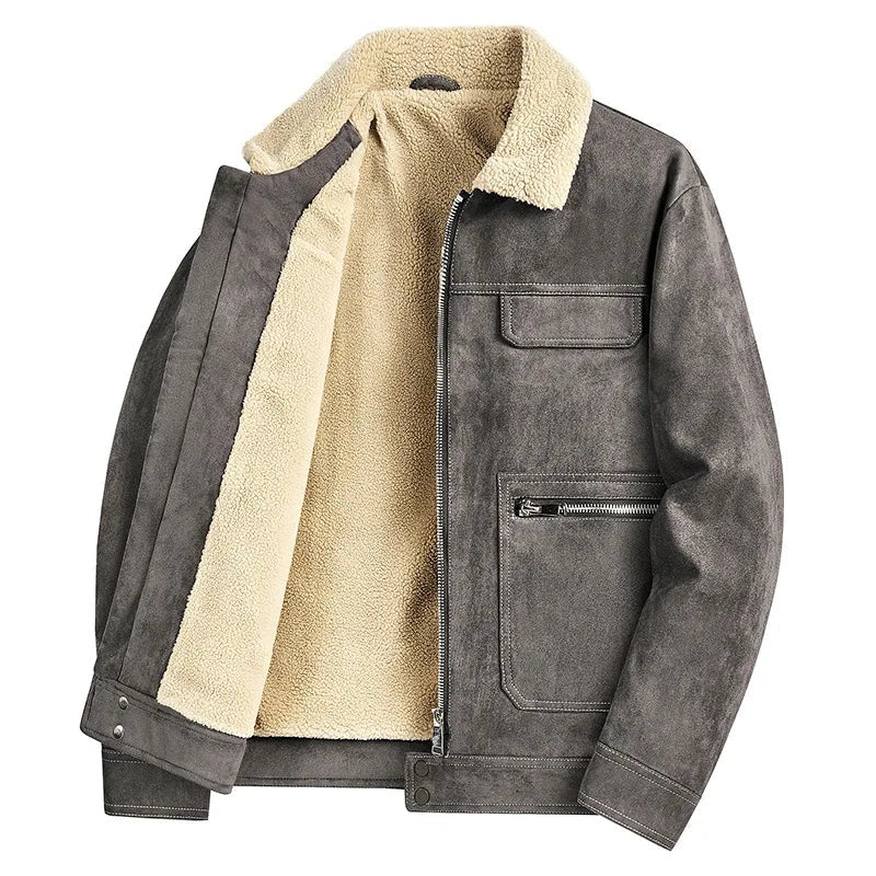 Veste aviateur en daim