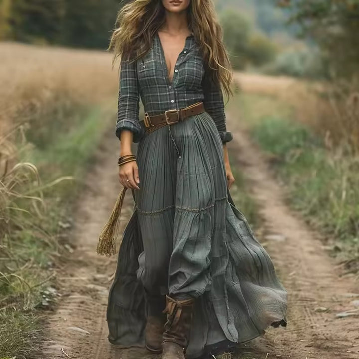 Robe longue à imprimé Floral pour femmes