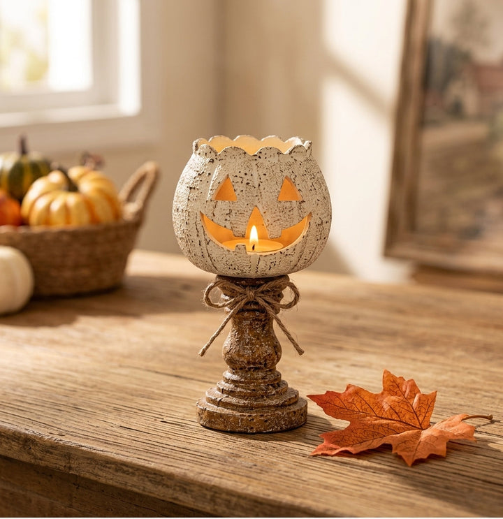 Country Pumpkin Candle Holder