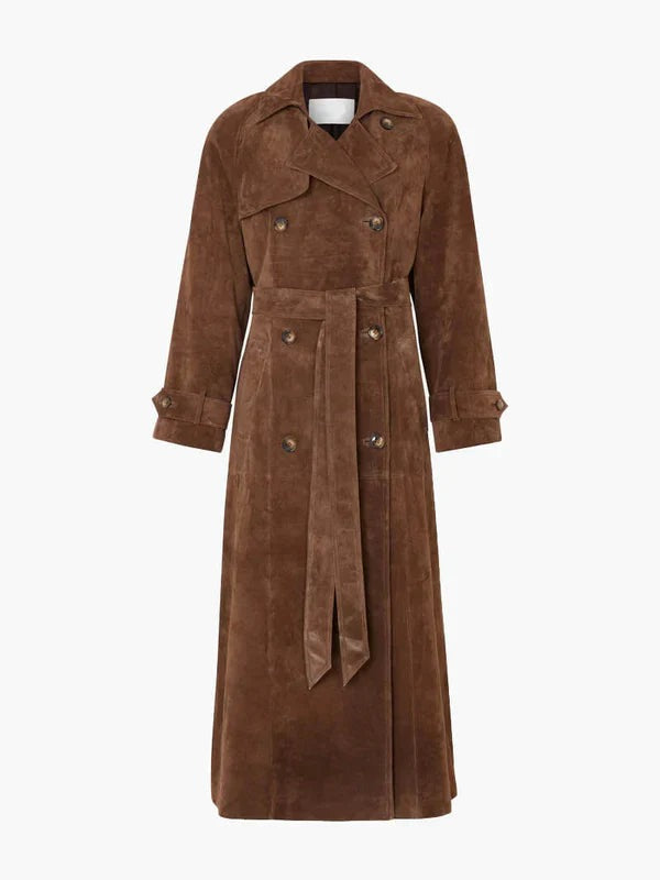 Trench-coat en daim