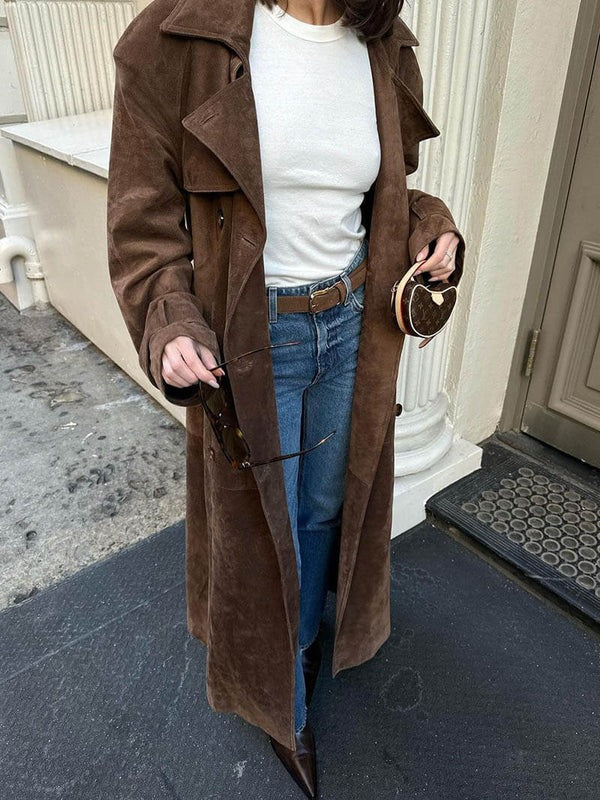 Trench-coat en daim
