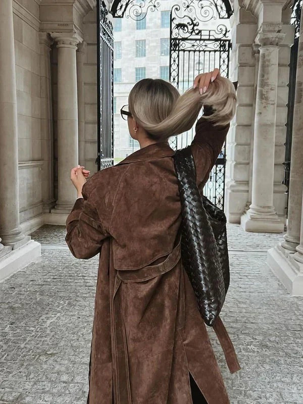 Trench-coat en daim
