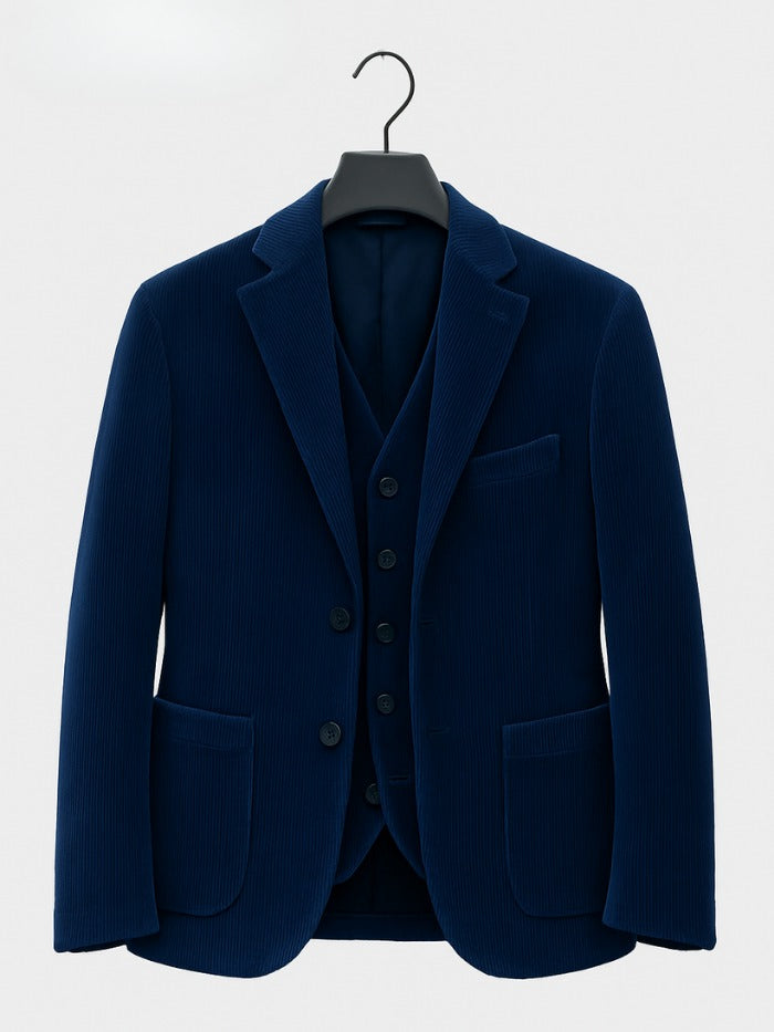 Costume 2 pièces : Blazer et gilet en velours