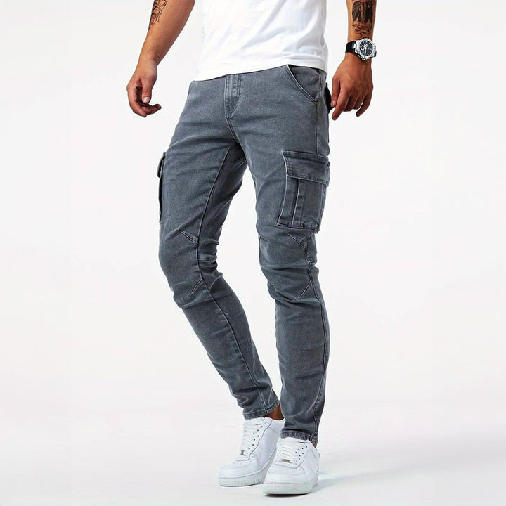 Jeans cargo en denim urbain