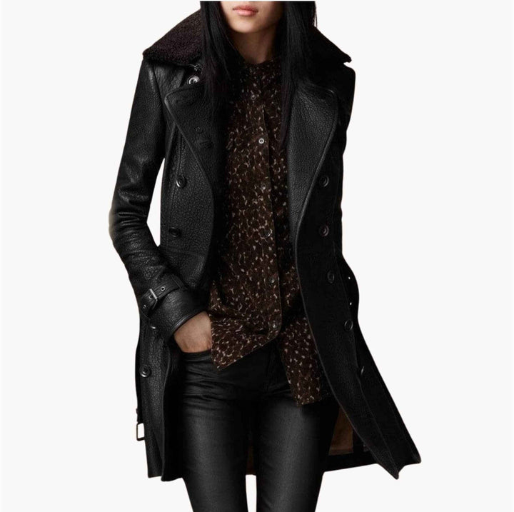 Clara | Trench-coat en cuir