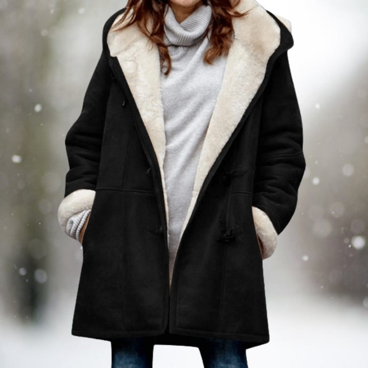 Manteau d'hiver en peau lainée