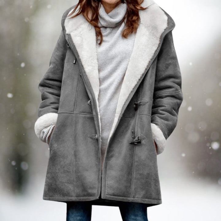 Manteau d'hiver en peau lainée