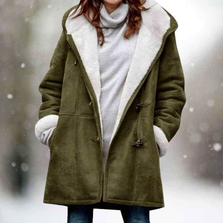 Manteau d'hiver en peau lainée