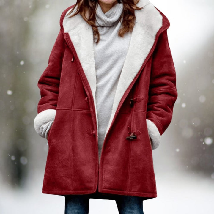 Manteau d'hiver en peau lainée