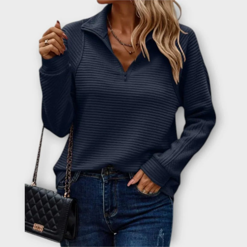 Pull demi-zip