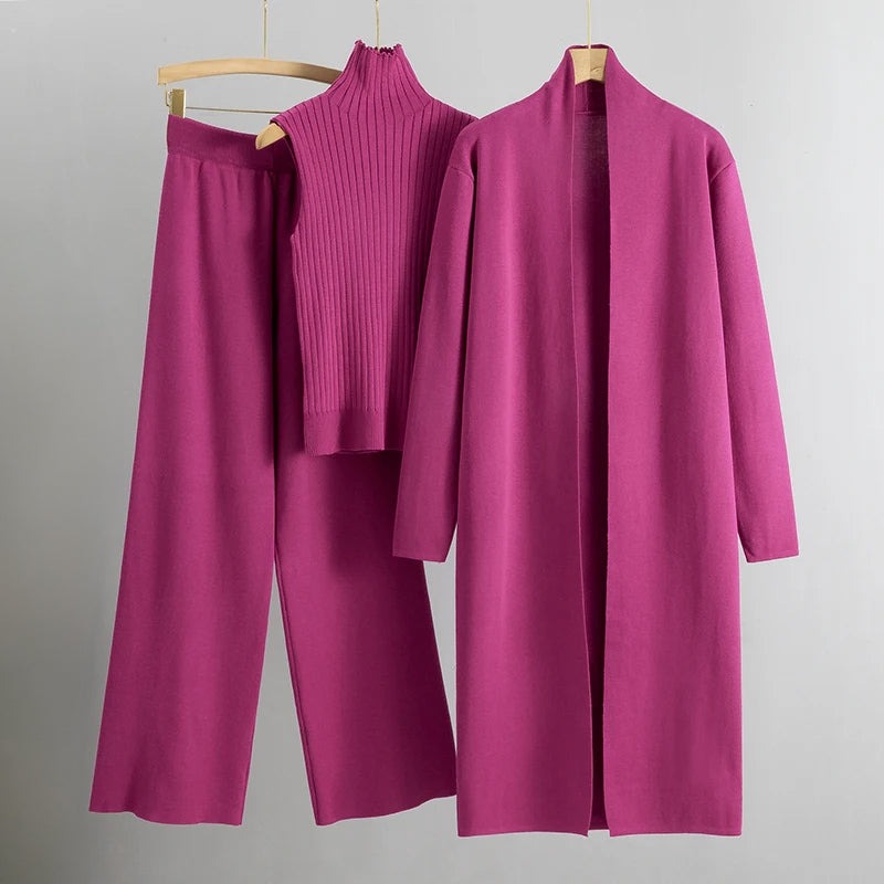 Ensemble comfy tricot 3 pièces