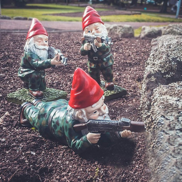 Guerriers nains de jardin