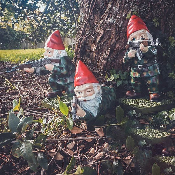 Guerriers nains de jardin