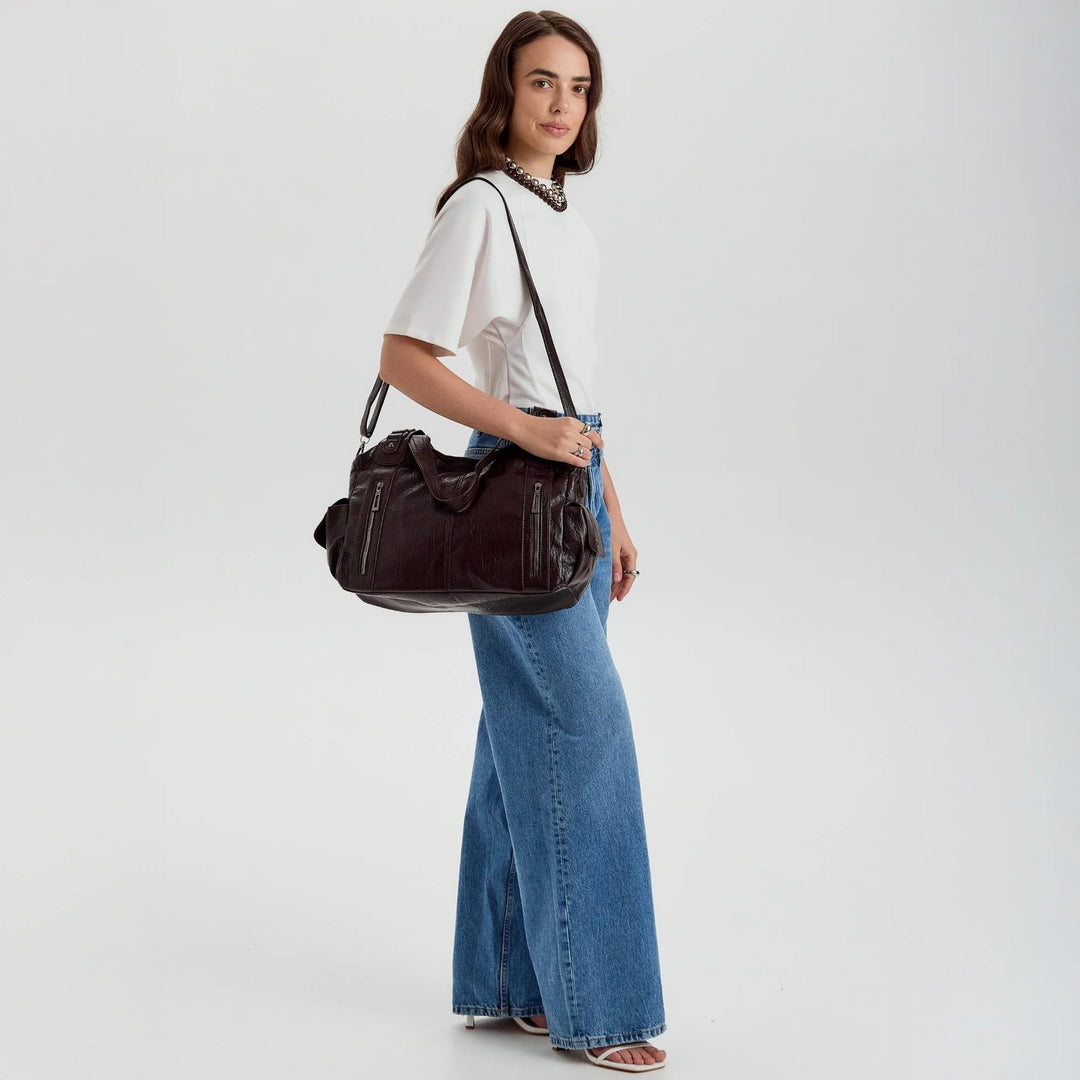 Sac bandoulière en cuir vegan