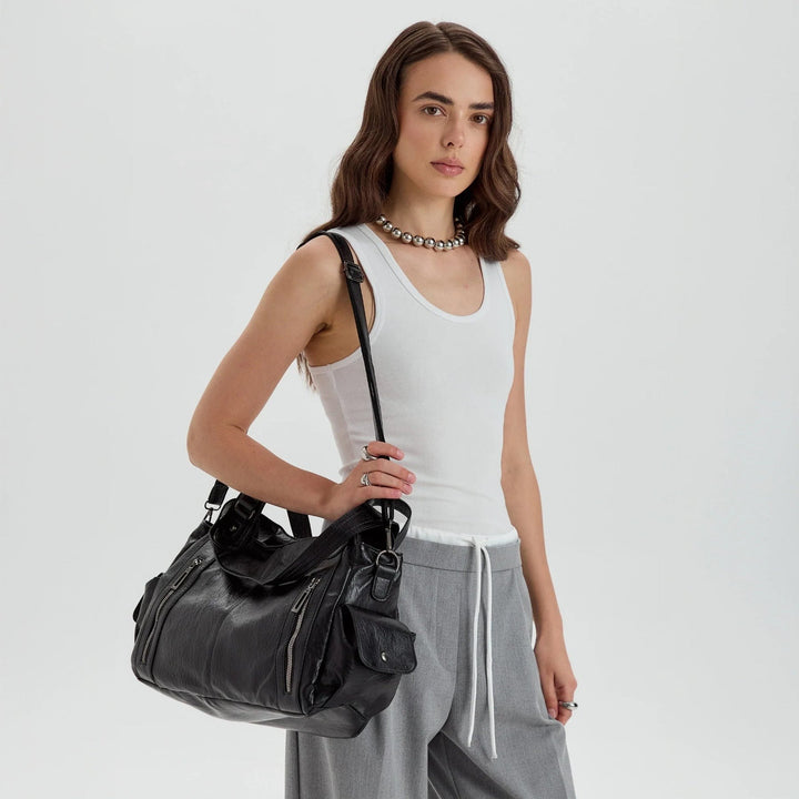 Sac bandoulière en cuir vegan