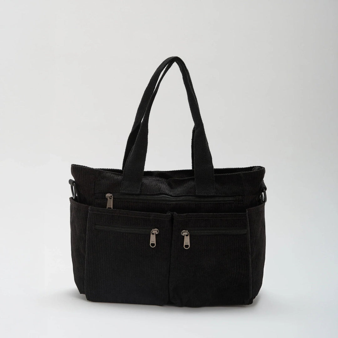 Sac bandoulière en velours côtelé