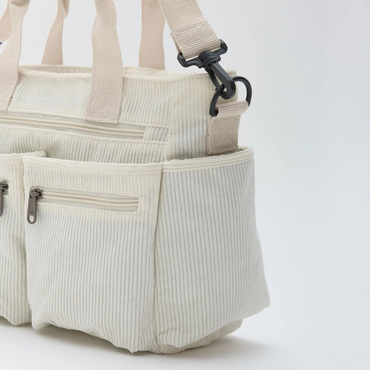 Sac bandoulière en velours côtelé