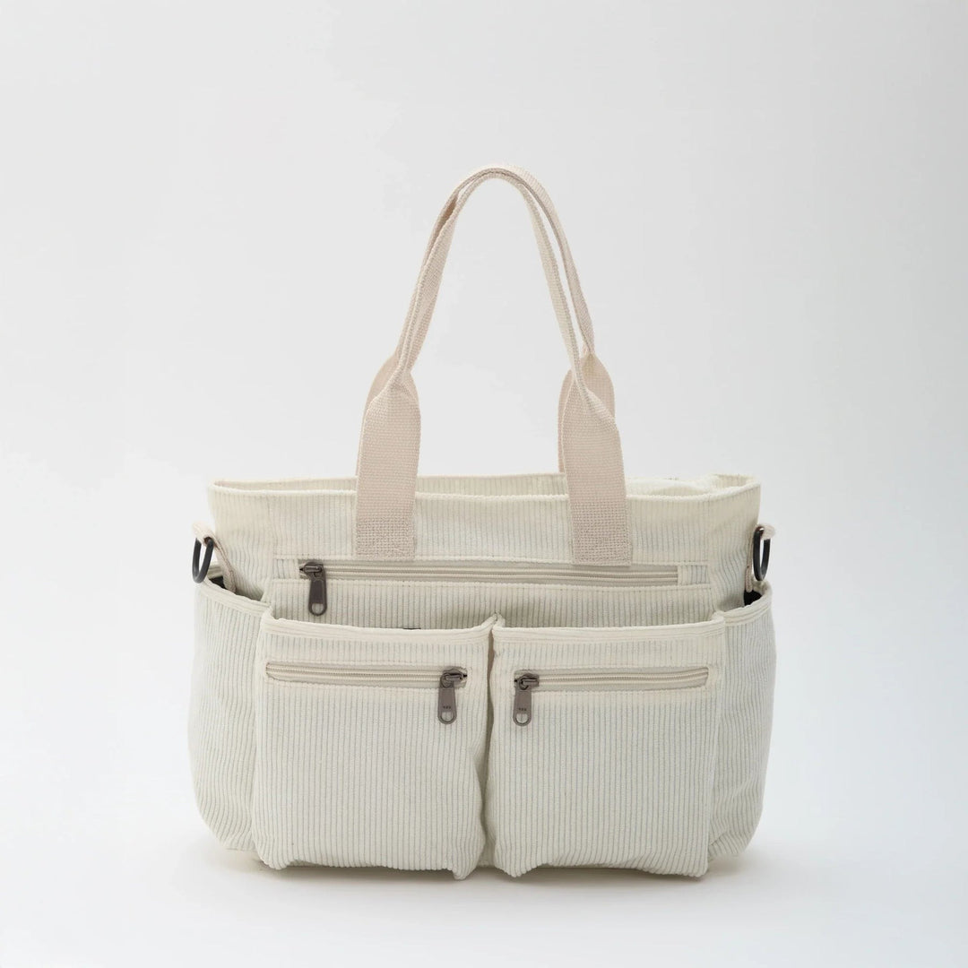 Sac bandoulière en velours côtelé