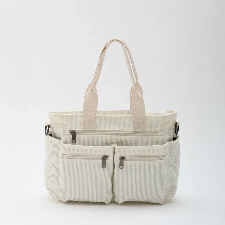 Sac bandoulière en velours côtelé
