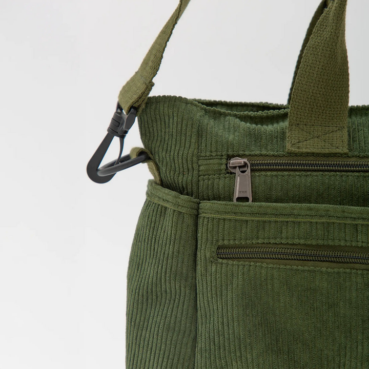 Sac cabas en velours côtelé