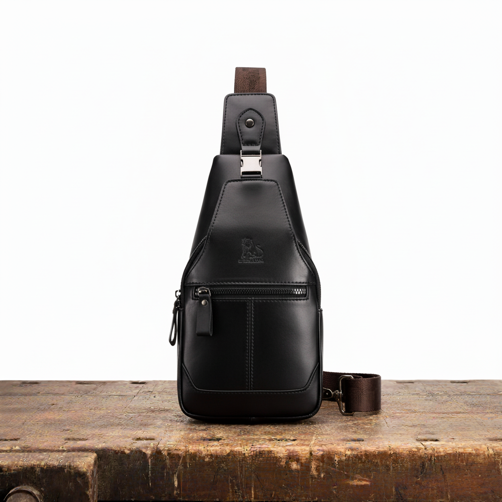 Sac de poitrine en cuir Leon