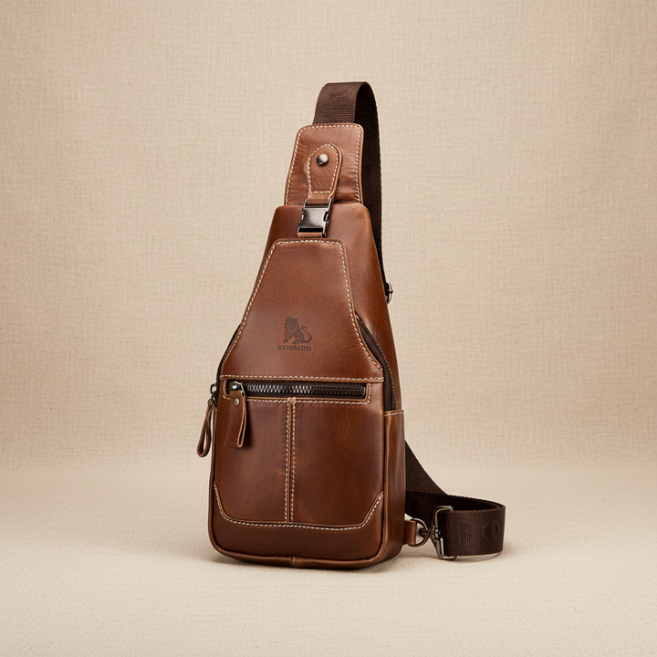 Sac de poitrine en cuir Leon