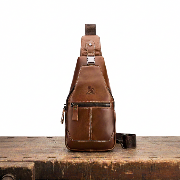 Sac de poitrine en cuir Leon