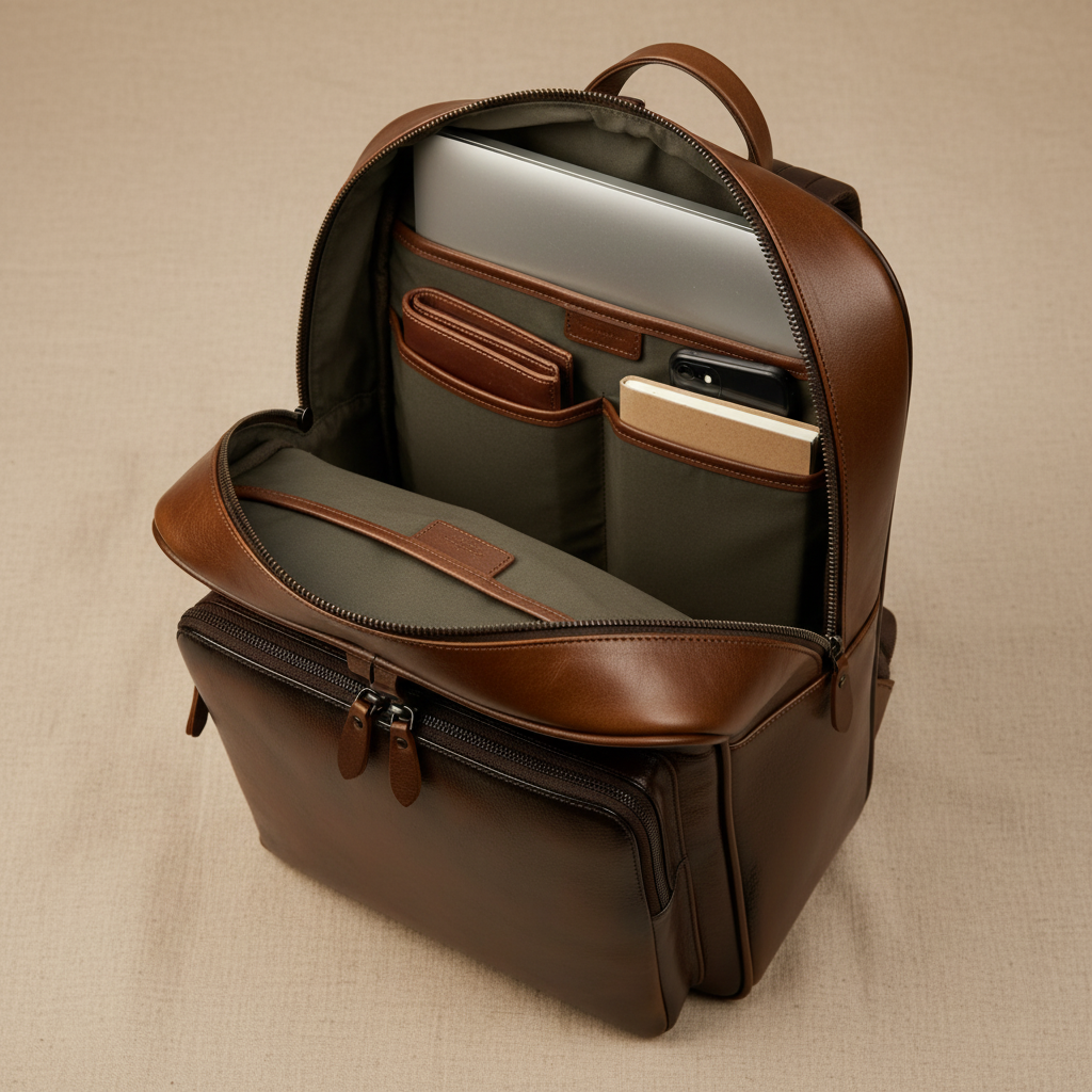 Sac à dos en cuir Bennett
