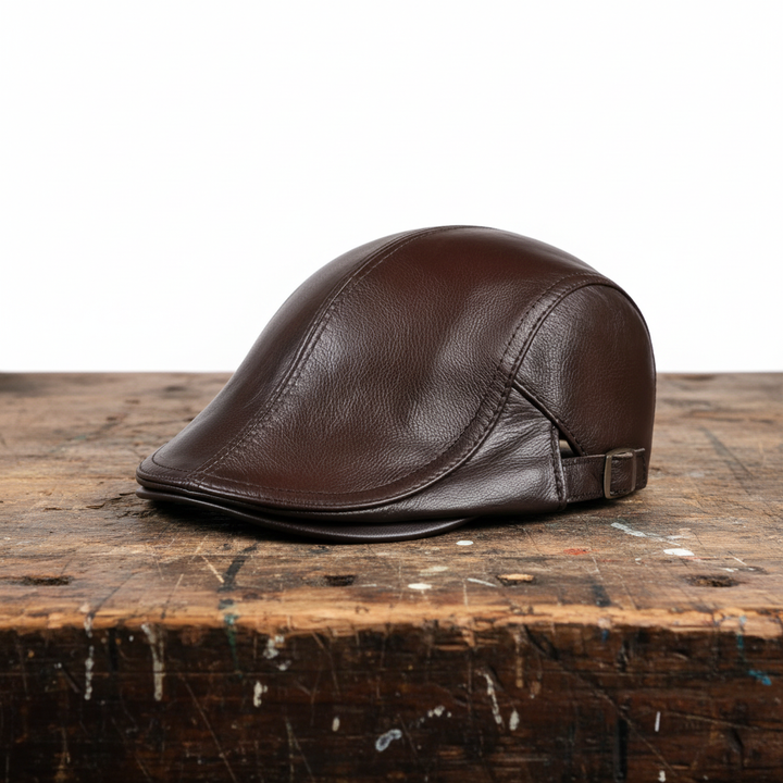 Casquette en Cuir Theo
