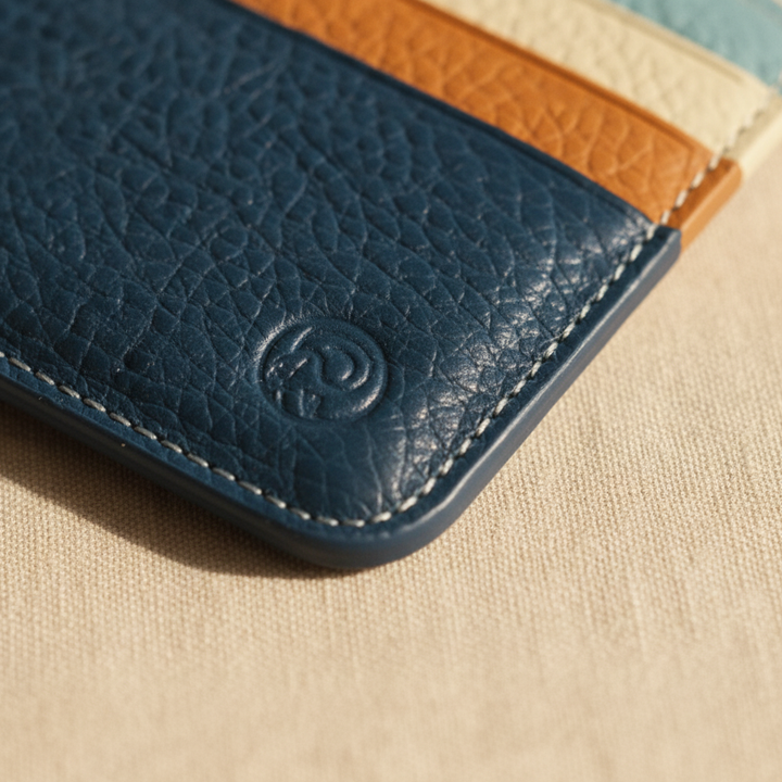 Portefeuille en cuir Louis