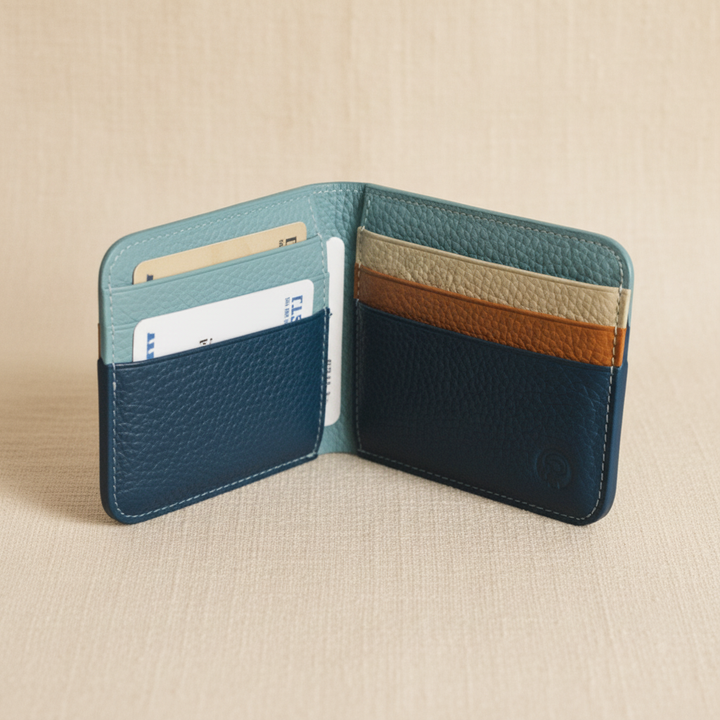 Portefeuille en cuir Louis