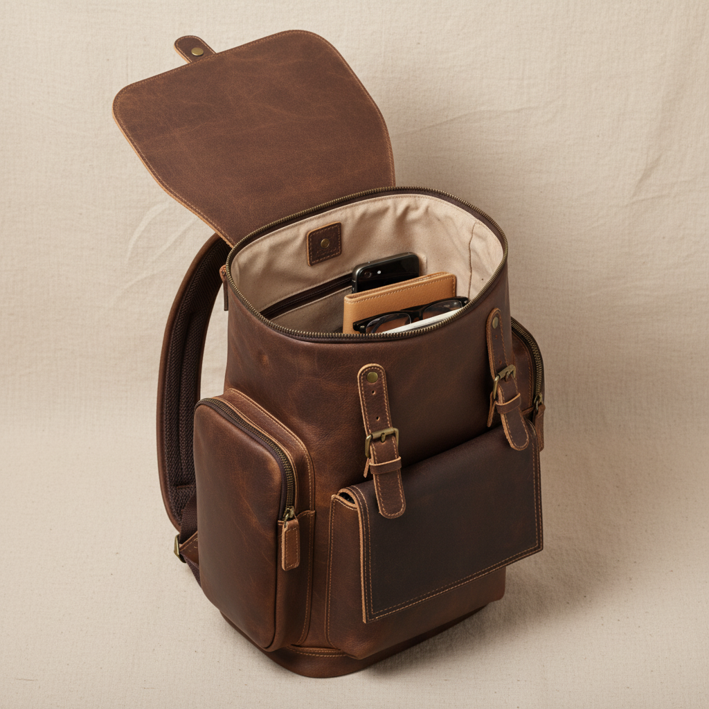 Sac à dos en cuir Ellison