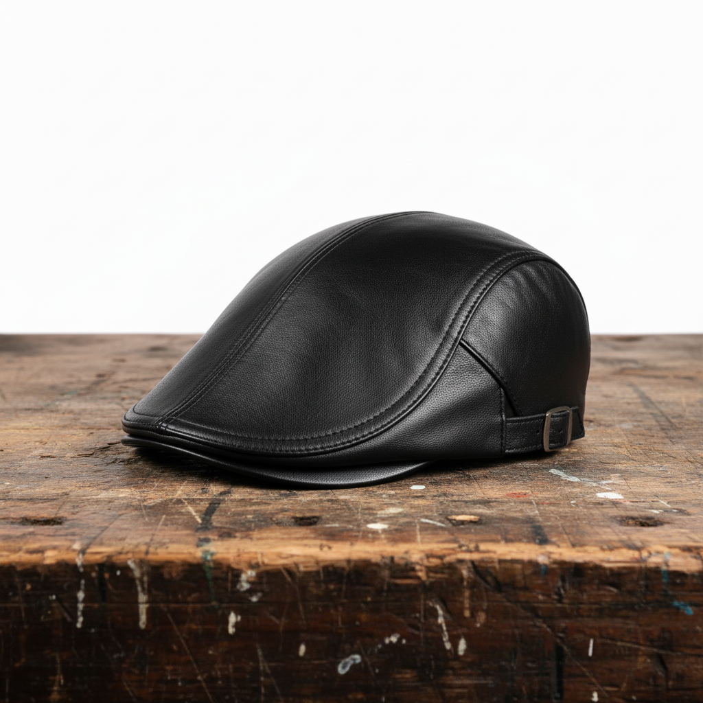 Casquette en Cuir Theo