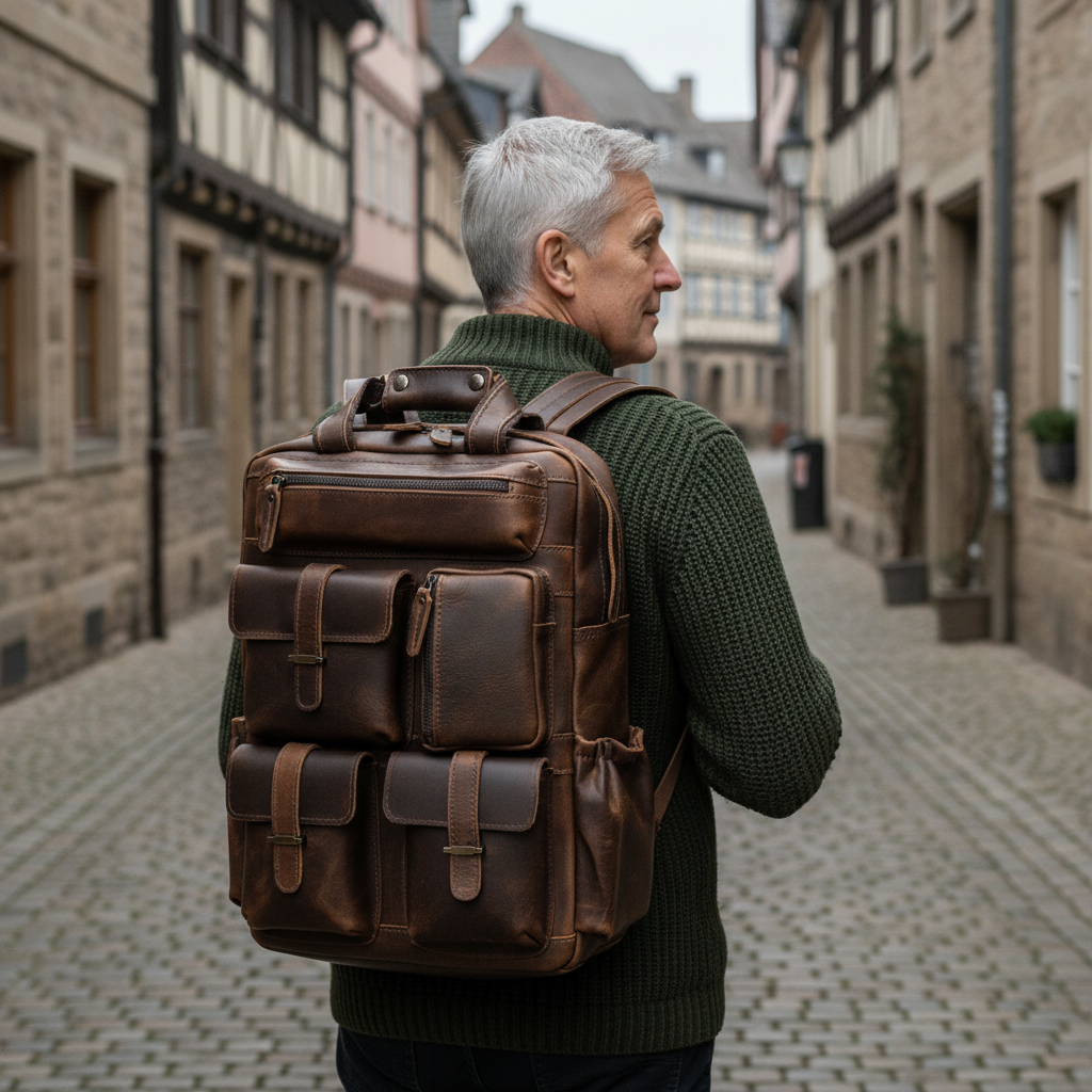Sac à dos en cuir Ruben