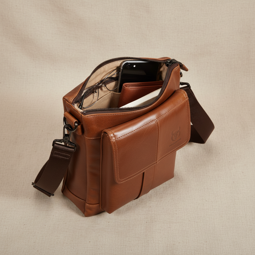 Sac à bandoulière en cuir Colton