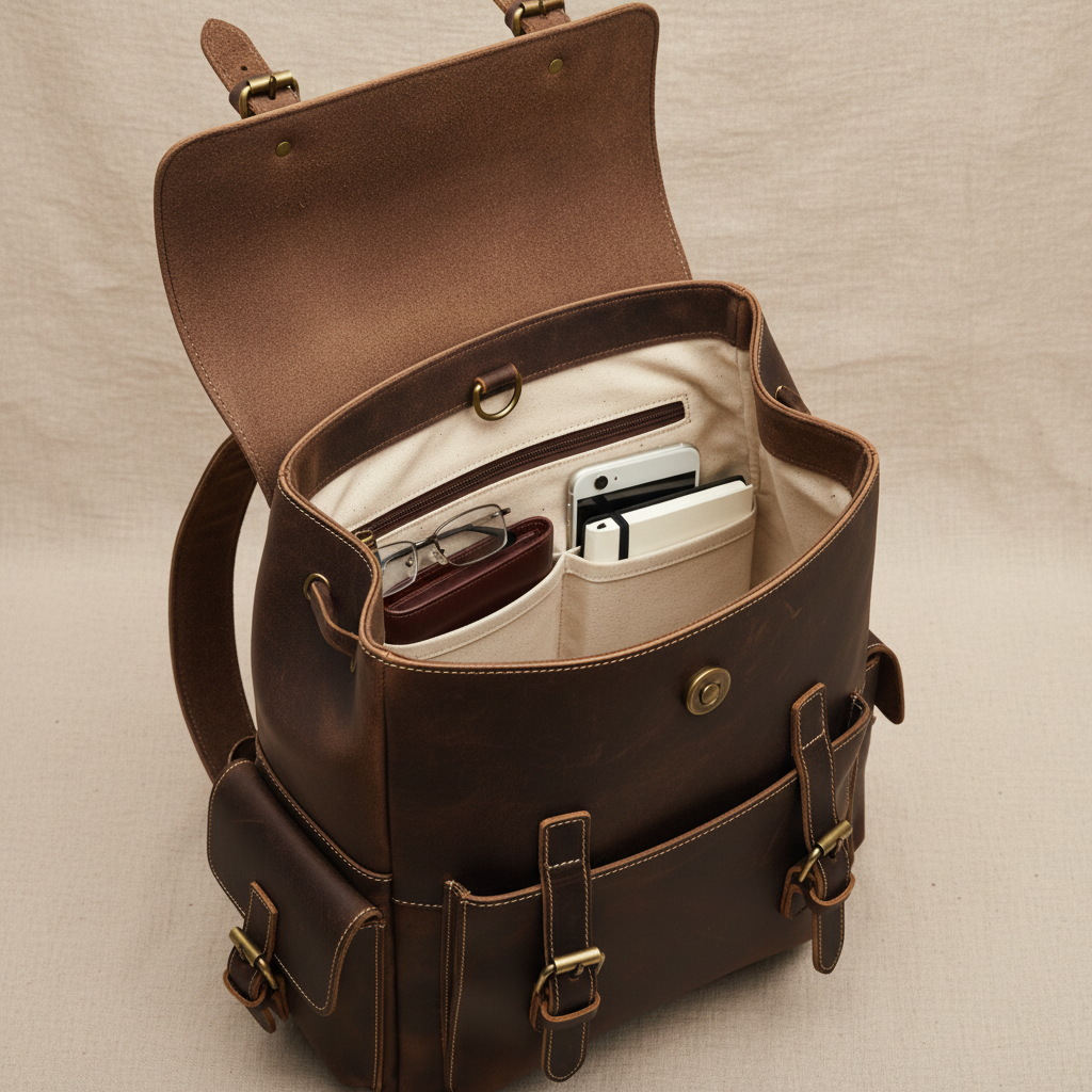 Sac à dos en cuir Marcus