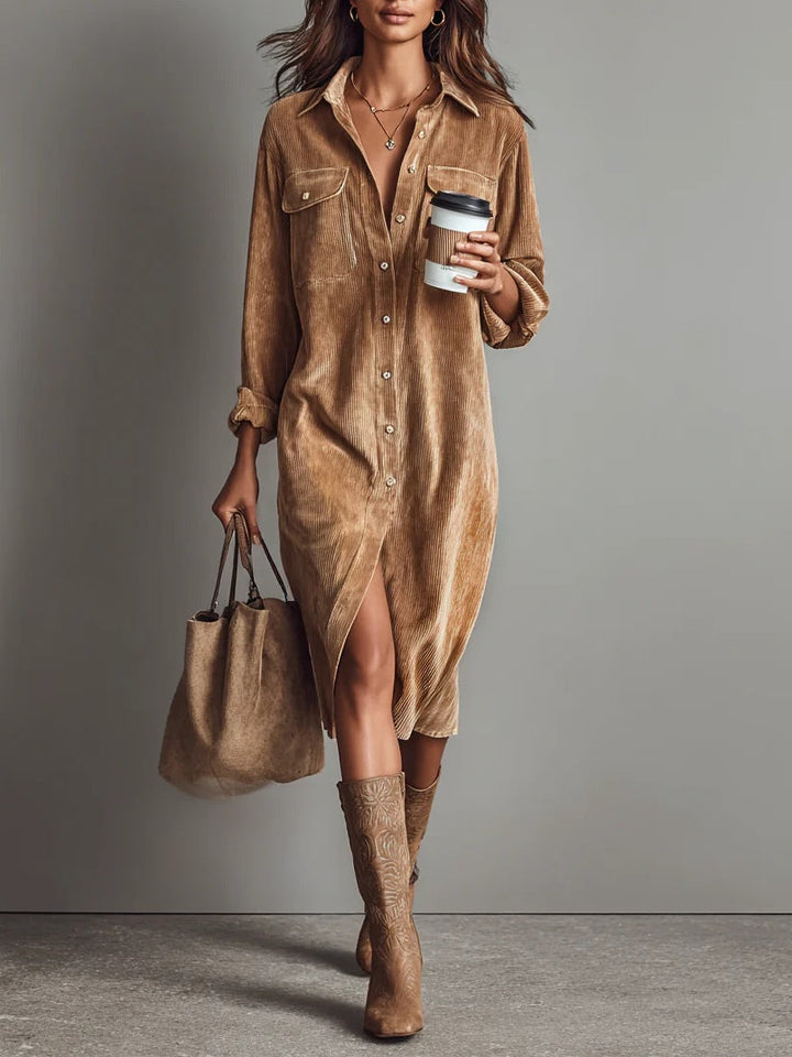 Robe casual élégante à coupe fluide