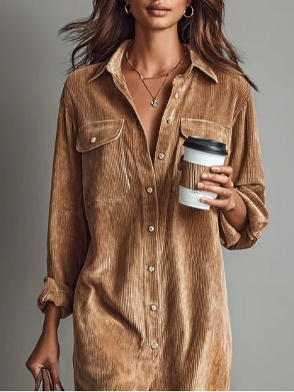 Robe casual élégante à coupe fluide