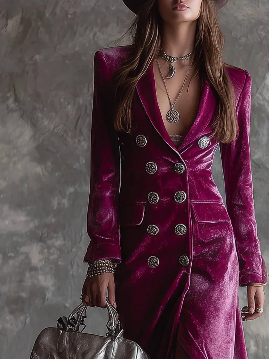 Victoria | Veste Blazer en Velours