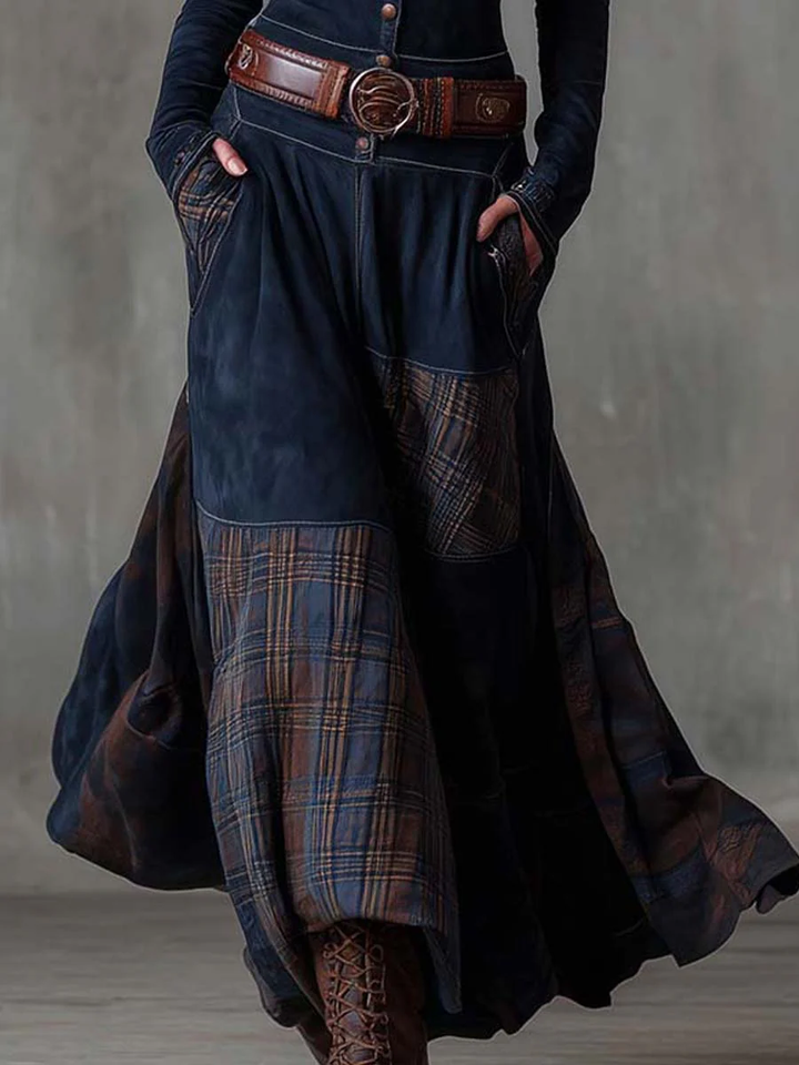 Robe maxi en suédine Michelle