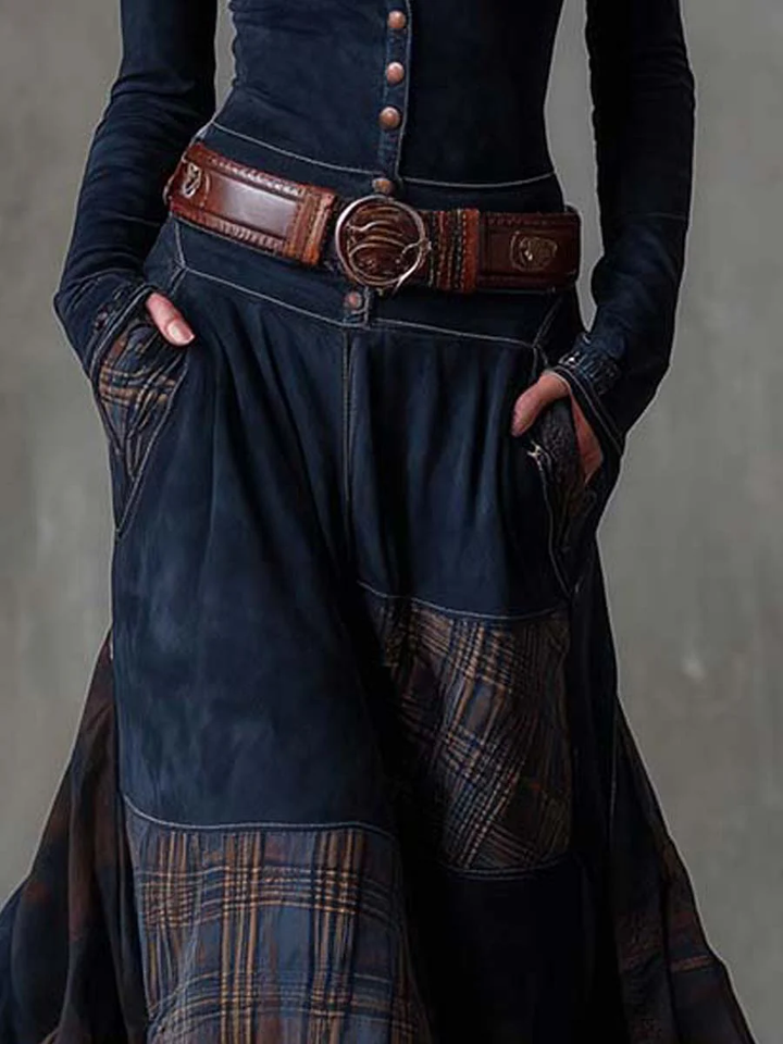 Robe maxi en suédine Michelle