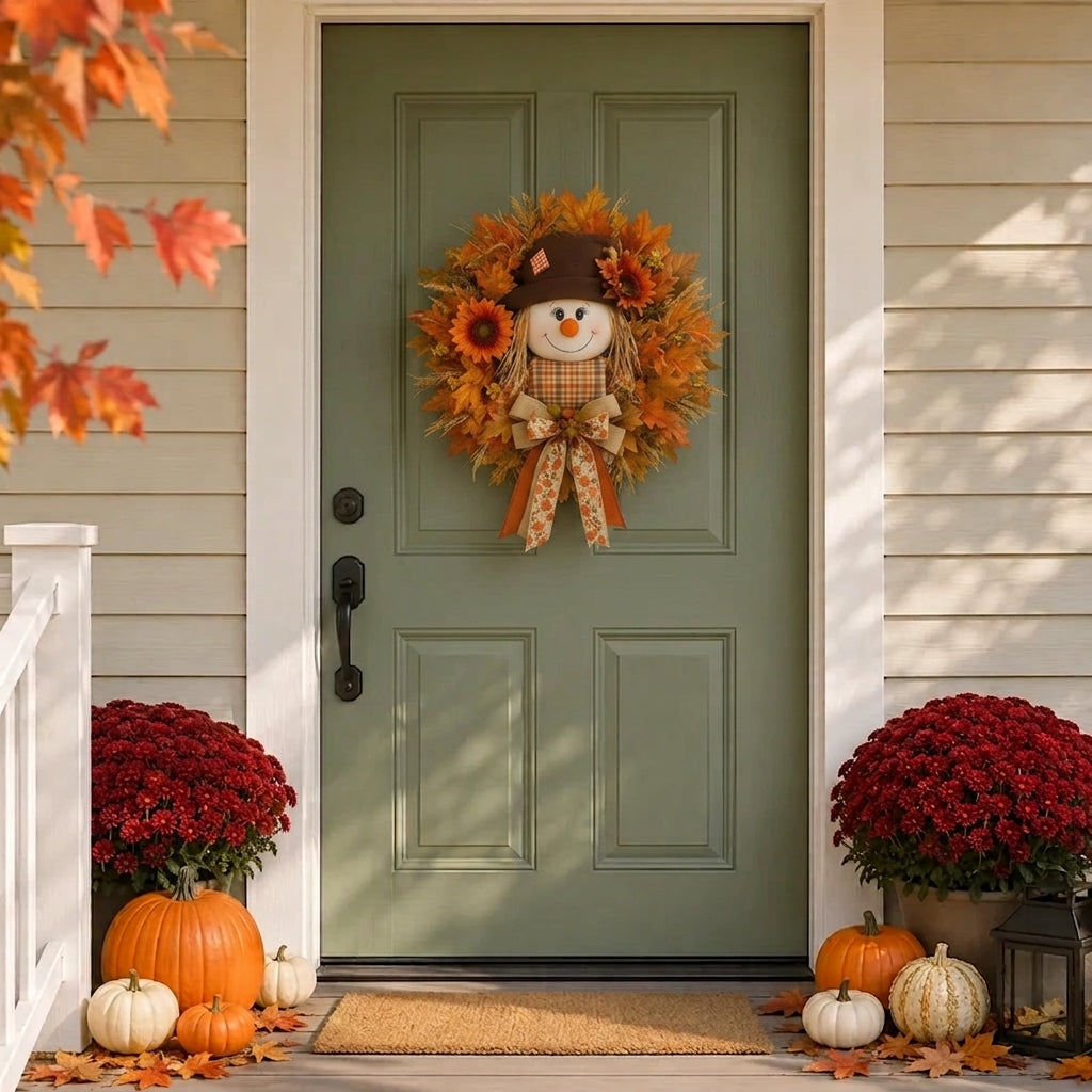 Light-Up Fall Wreath