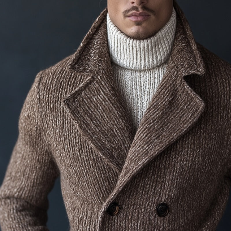 Veste croisée décontractée vintage en tricot