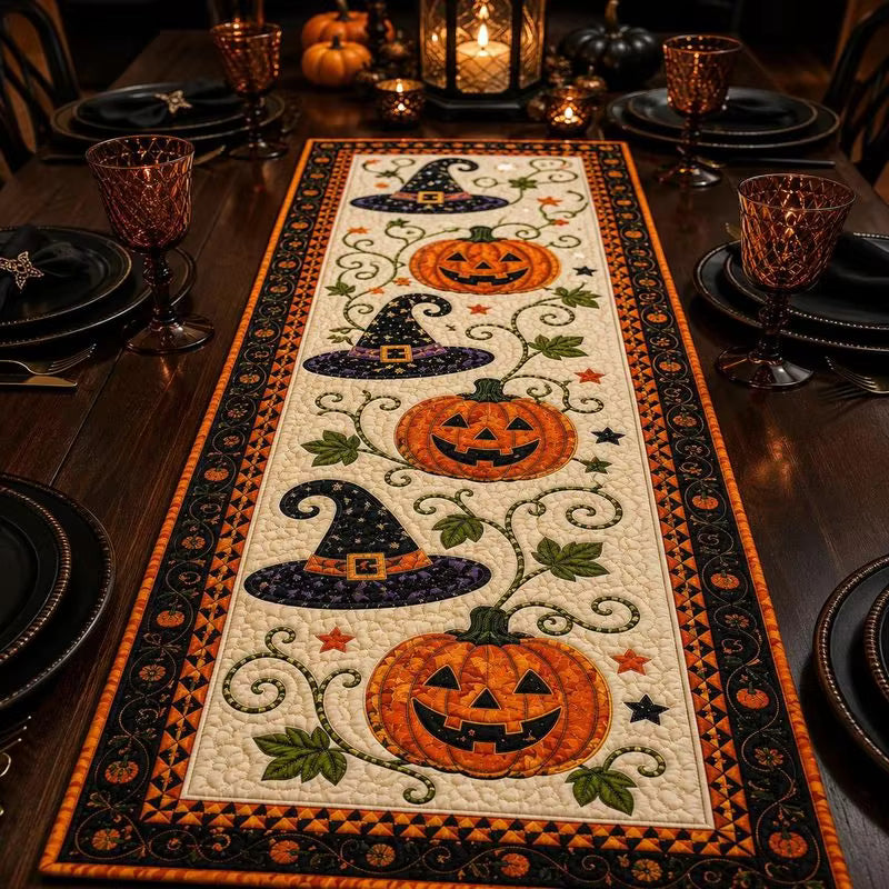 Festive Halloween Table Runner